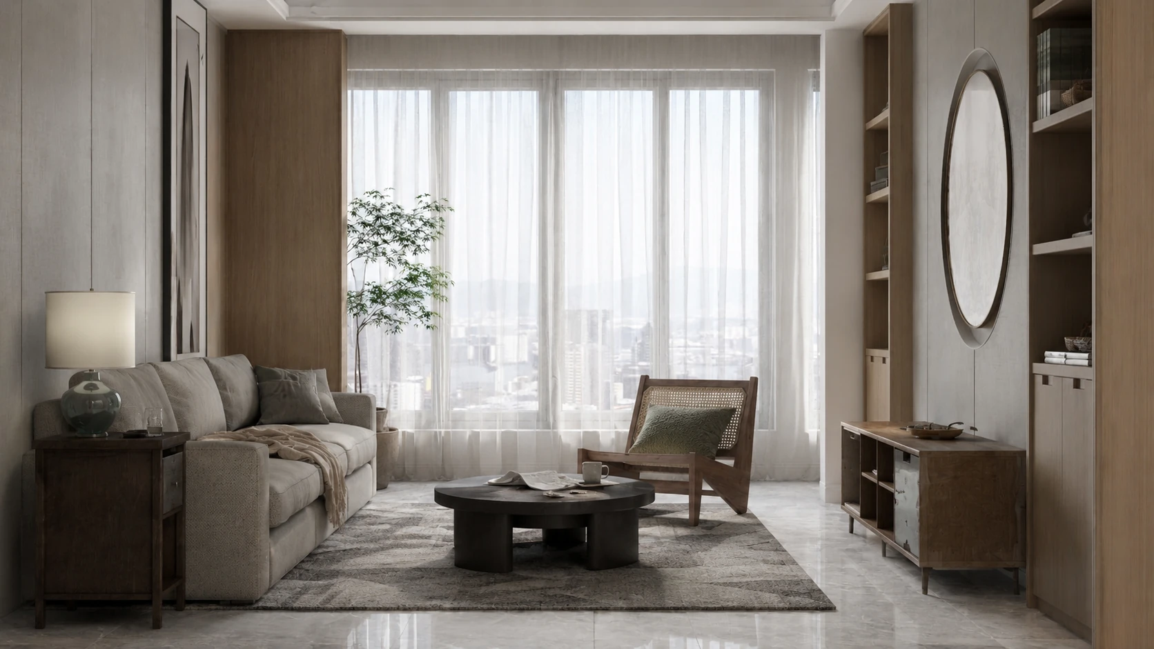 Original living room photo used as the HomeGPT redesign input